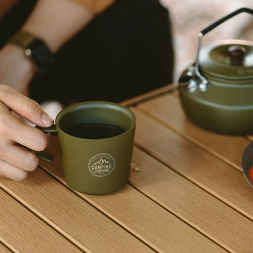 Ретро термос для кемпинга из нержавеющей стали, чайная чашка, защита от ожогов