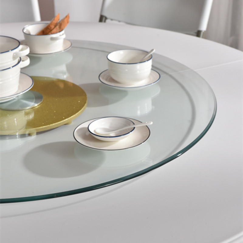 Tempered glass turntable Hotel round table Dining table turntable Household disc Siamese turntable Large round table turntable base