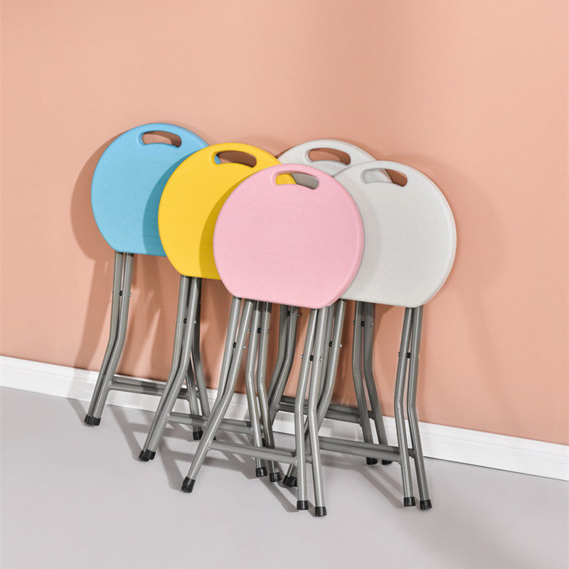 Fang Jie Folding Stool Small Stool For Home Portable Plastic Mini Stools Modern Minima Can Fold Small Round Stool
