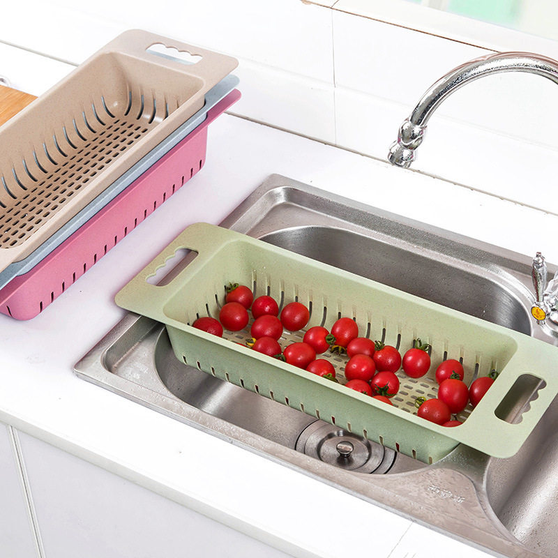 Sink Drain Rack Plastic Discharge Bowl Chopsticks Shelf Home Kitchen Bowls Dish Rack Vegetable Containing Layer Rack Dishes Shelf