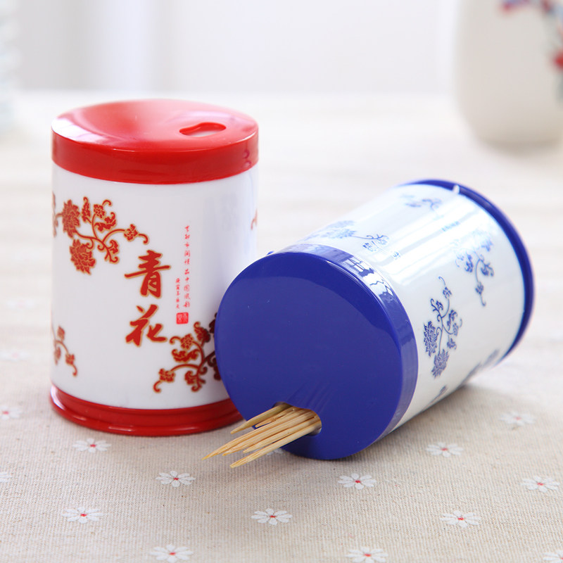 Creative home Chinese style toothpick bucket bottle plastic hotel puts the living room toothpick canister restaurant toothpick box