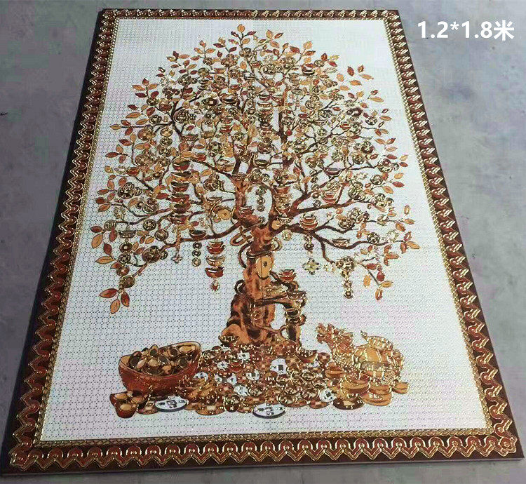 Cash tree tile painting background wall cash checkout counter decorated ceramic spelling tree mural tree tree tree tree tree tree tree tree tree tree tree