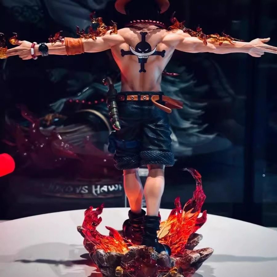 One Piece ручной работы LX Cross Ace периферийные украшения ручной работы кукла Саурон Луффи подарок на день рождения модель статуи