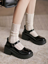 Mary Jane small leather shoes women Summer thin 2021 New retro English style thick bottom joker shoes