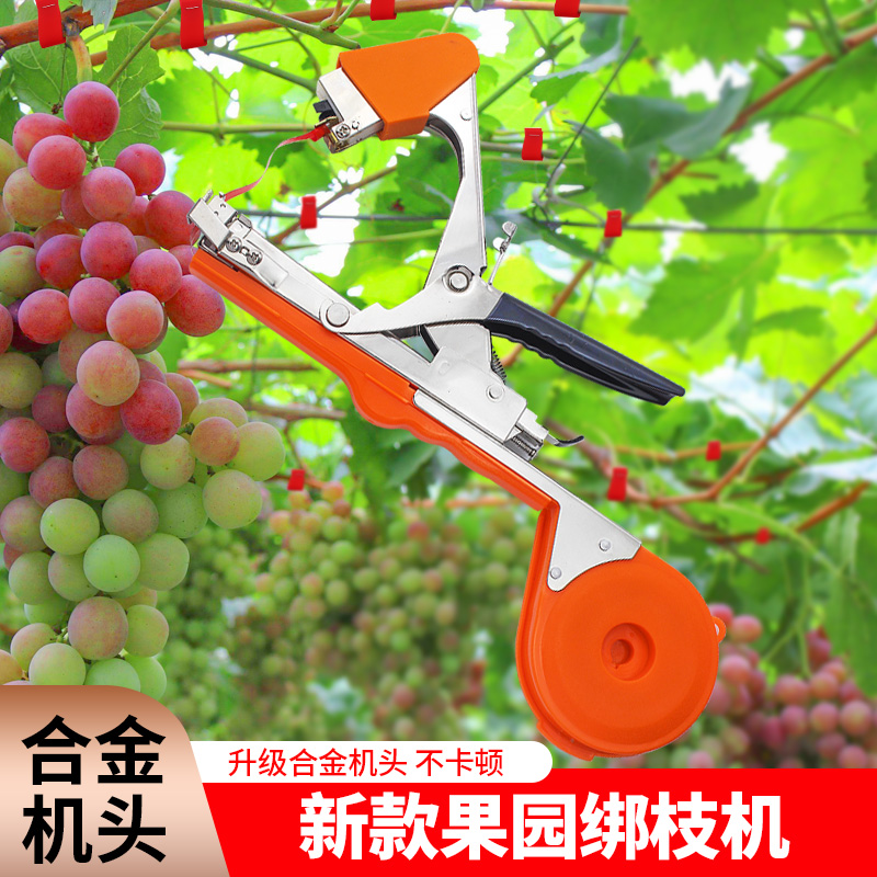 Tied grape tomato binding artifact cucumber tied gun nail tape automatic bundler machine
