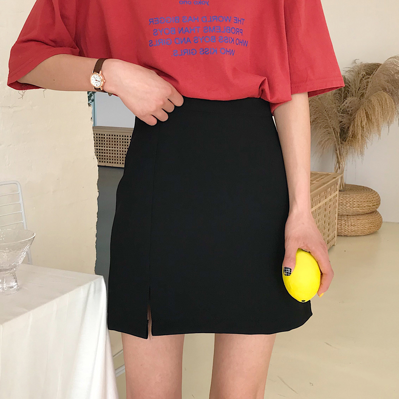 Suitable for fat people's skirt large size women's skirt with skirt thick thighs thick sister mm high waist skirt