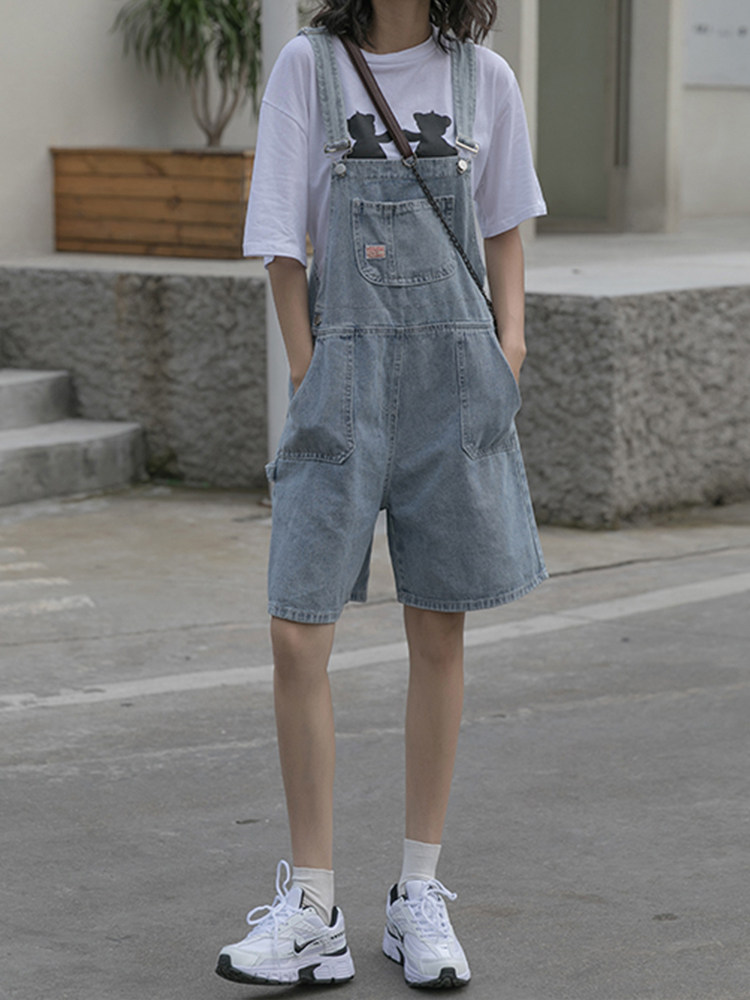 Large size salt pack bag pants in summer new thin salt and sweet sister mm broad leg shorts