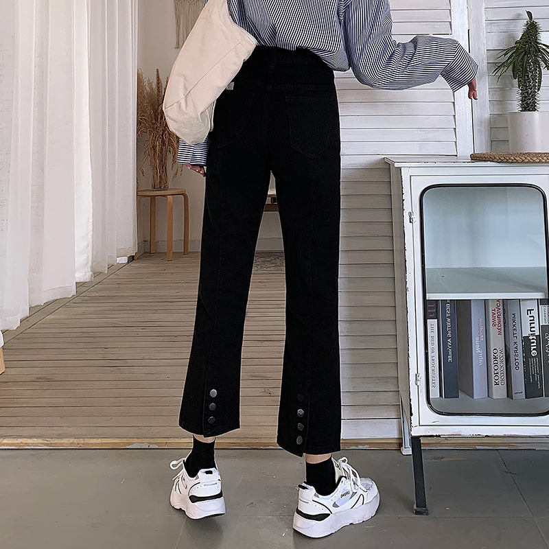 2022 Popular women's clothing new large size pants shade thin pants and small straight tube