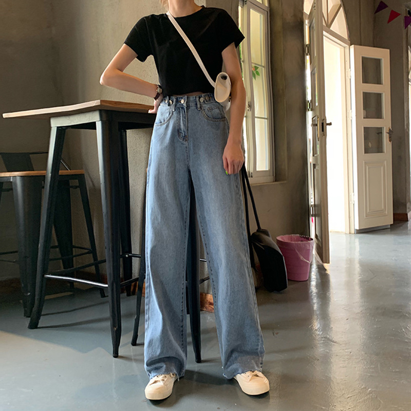 2022 New cec female broadlegs large size size fat sister Microfat girl wearing lap fit for hip thigh coarse trousers