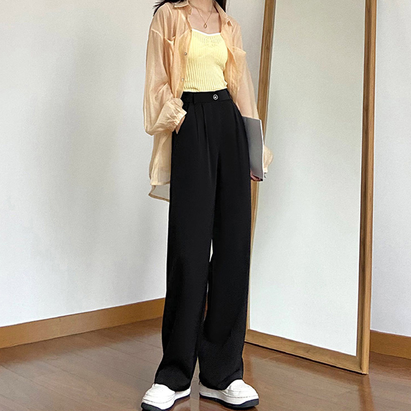 Large Size Slim Fit Slim Fit Pants Woman Long Pants 2022 Summer Fashion Loose Slim slim fit Pants Dangling High pair of trousers