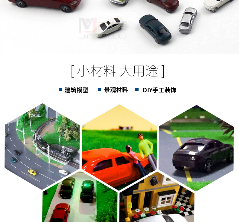 DIY cát bàn xây dựng mô hình vật liệu mô hình cảnh trang trí xe màu xe giao thông xe tỷ lệ khác nhau - Trang trí nội thất shop bán đồ dcor bàn học