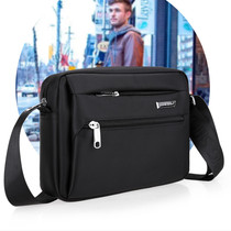 Multi-level single shoulder bag for men on business business package collection silver bag large capacity bag small number inclined cross-pack mens bag