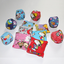 Handmade small sandbags kindergarten small sandbags throw sandbags leak-proof cartoon canvas sandbags children sandbags