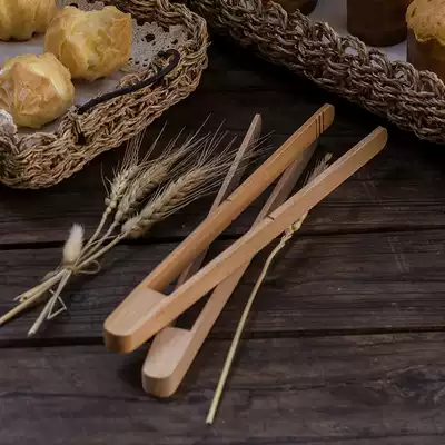 Food bread clip Wooden food clip Vegetable clip Wooden barbecue clip Anti-scalding wooden clip Tea clip accessories