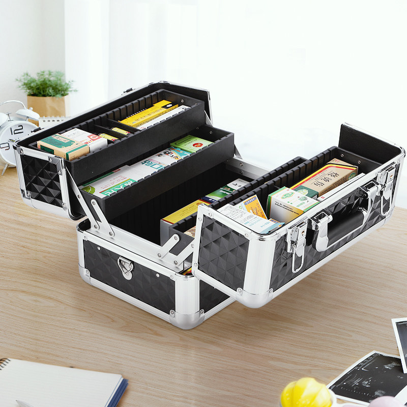 Portable outpatient micro-beauty aesthetic toolbox household package to include hand-held medical family medicine box multi-layer