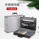 Password suitcase aluminum alloy document storage document business briefcase home with lock portable safe box