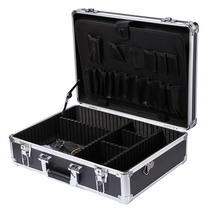 Aluminum alloy semi-permanent toolbox professional partition large beauty makeup bag with makeup artist tattoo hand box