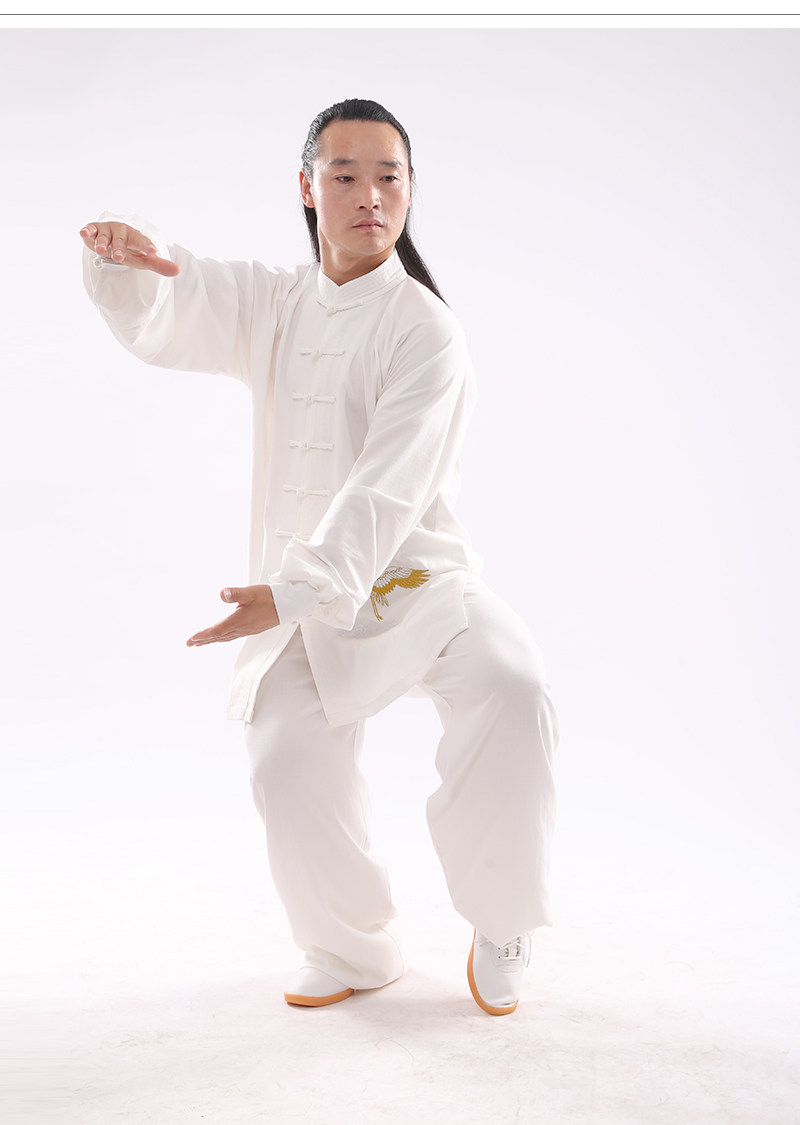 форма для Тай-Чи 刺绣仙鹤武当太极服男女中国风新款飘逸表演比赛演出服武术服唐装