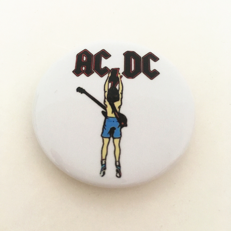 Nirvana Gun Flower Blur Oasis liam gallagher Queen Beatles Rock Band ACDC Trâm cài áo vest