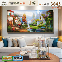 Mediterranean oil painting decoration painting European-style style material HD Tuku picture core pictures