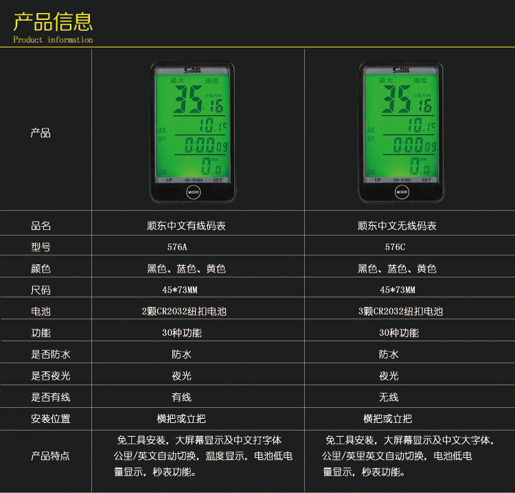 Compteur de vélo SUNDING - Ref 2438822 Image 8