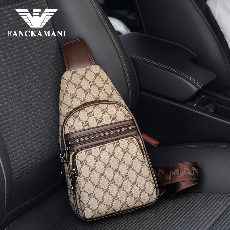 Kerry Mani light extravagant men's chest bag single shoulder bag sloped satchel pack Backpack Men's Bag Men Bag Boom-Taobao