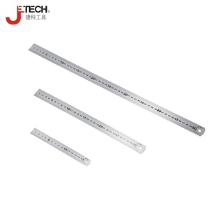 捷科不锈钢加厚测量工具15-100cm钢直尺