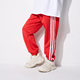 Children's sports loose pants for boys and girls, three white stripes, quick-drying outer wear trousers, leg-tie dance pants, hip-hop hip-hop