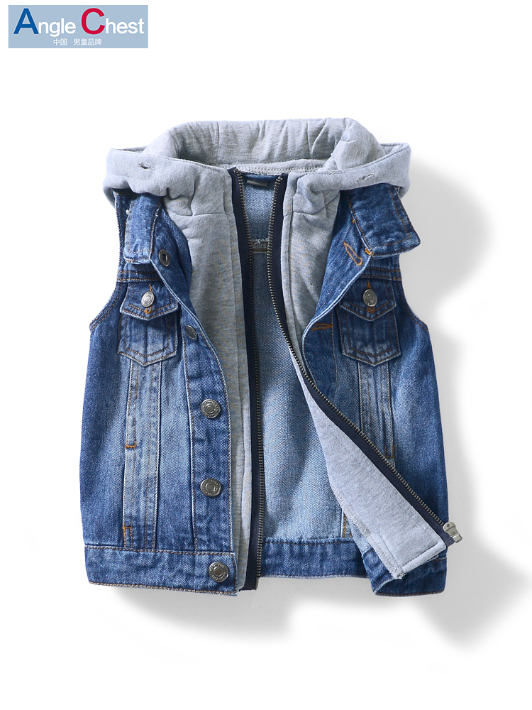 Boy's horse - coat in spring and fall thin in the boy's horse - clamp in 2019 girl baby vest coat