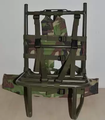 Customized aluminum alloy welded back frame single soldier single unit equipment carrying gear fire extinguisher bullet box launcher back frame