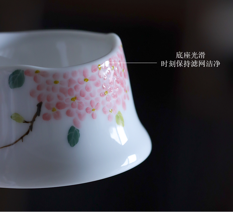 Hand - made under the glaze color filter) tea jingdezhen ceramic tea filter kung fu tea with parts by Hand