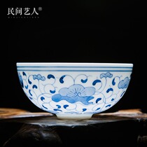 Jingdezhen ceramic hand-painted tea set Small teacup Single cup Master cup Tea cup Individual cup Kung Fu tea set Tea bowl