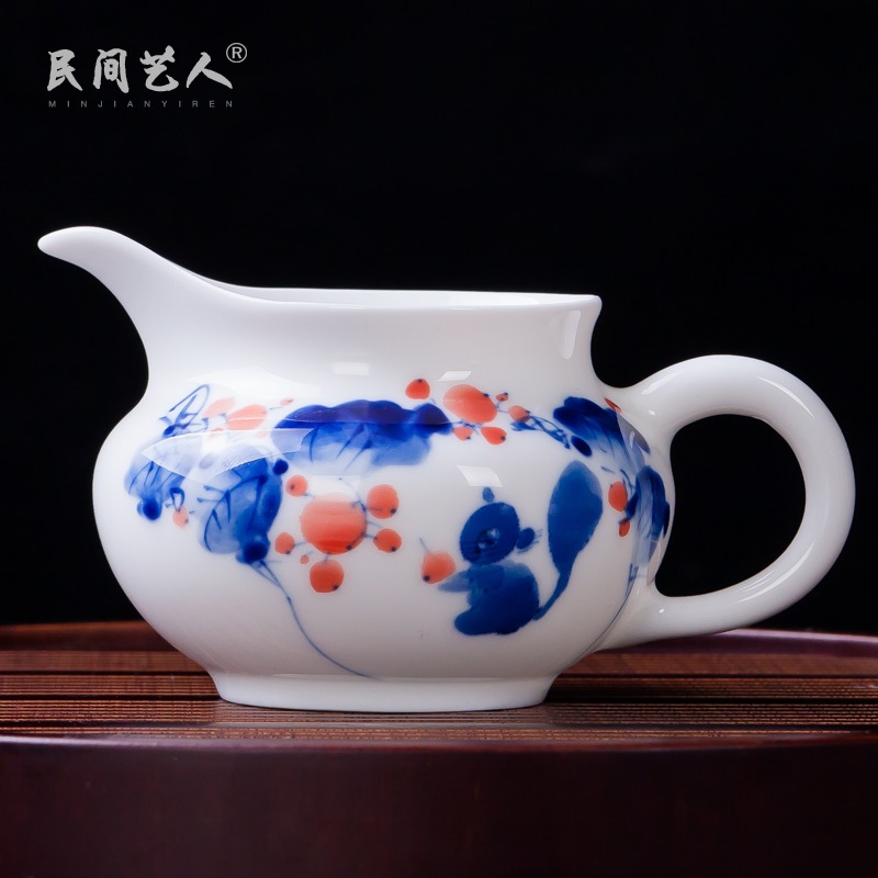 Points of tea ware jingdezhen ceramics fair hand - made porcelain cups of tea sea heat - resistant manual kung fu tea tea accessories