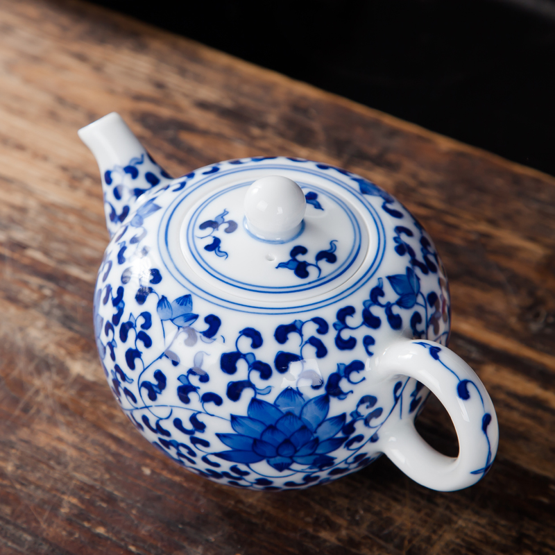 Jingdezhen ceramic porcelain teapot complete manual hand - made kung fu tea tea is tea pot of little teapot