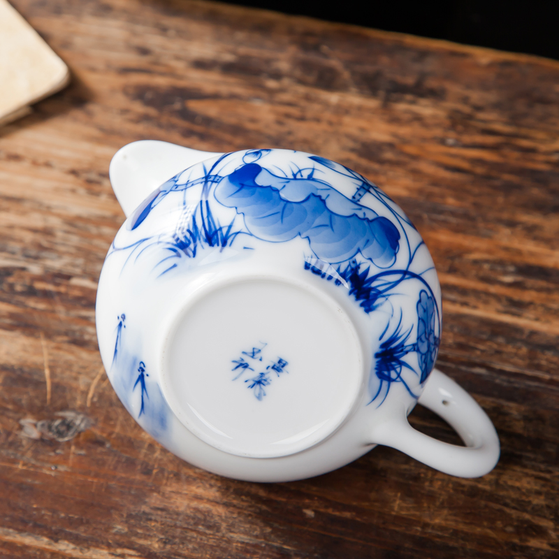 Jingdezhen ceramic fair keller kung fu tea set points and a cup of tea sea hand - made manual lotus tea fair cup