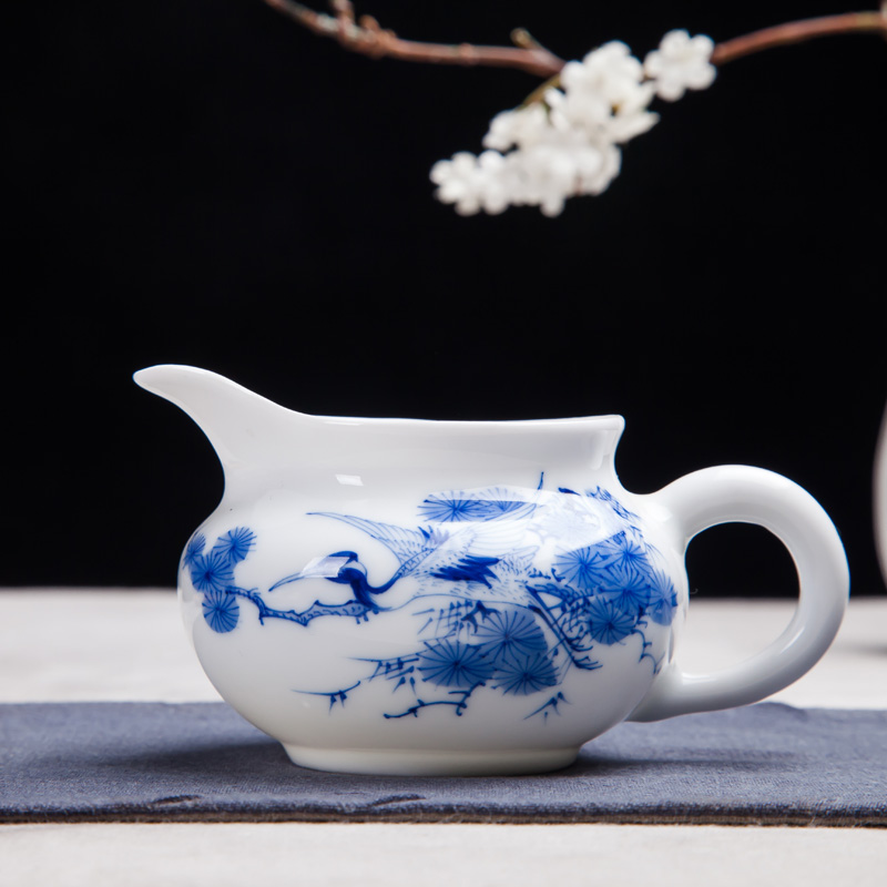 Jingdezhen ceramic fair manual hand - made kung fu tea set suits for domestic cup sample tea cup cup of a complete set of the teapot