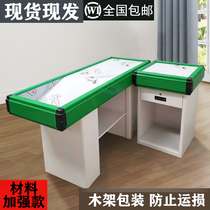 Cash register supermarket convenience store counter fruit shop pharmacy mother and baby store cash register counter stainless steel countertop