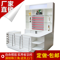 Supermarket convenience store tobacco and wine cabinet cashier counter tobacco and alcohol display cabinet automatic cigarette pusher multifunctional cashier corner cabinet