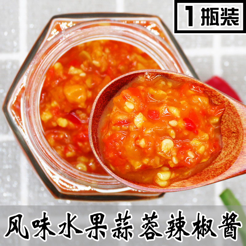 Chili Sauce Farm-made fruit Garlic Sweet and spicy Micro-rice Sauce Yanbian specialty 280g