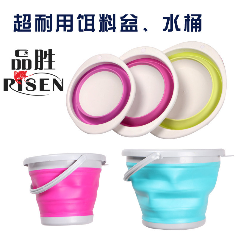 Xin Shengsheng Folded Bait Basin of Bait Basin Fish Bait Pan Loose Material Tray Folded EVA Thickened of Bucket Fishing Gear