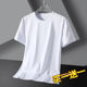 男装莫代尔纯棉冰丝短袖男士t恤大码内搭打底干活工作耐磨上衣服T
