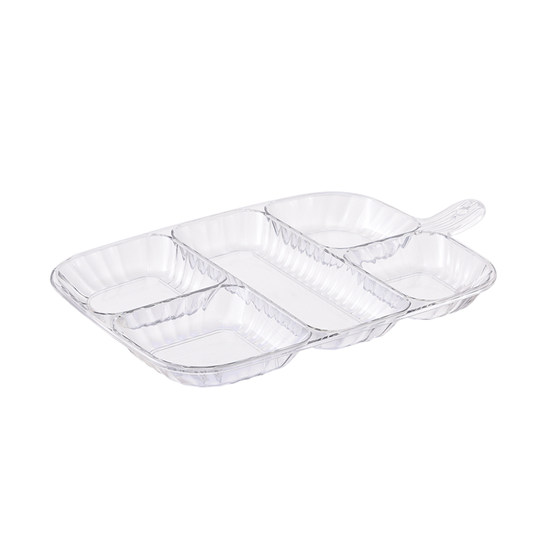 备菜盘火锅味碟酱油蘸料配菜收纳神器家用厨房餐具配菜盘分格小碟