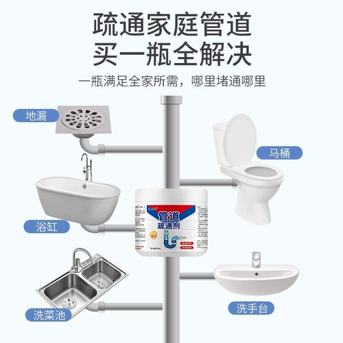 Агент по домохозяйственной трубке сильно растворяет канализационную очистку туалетной туалетной блокировки дноуглубки