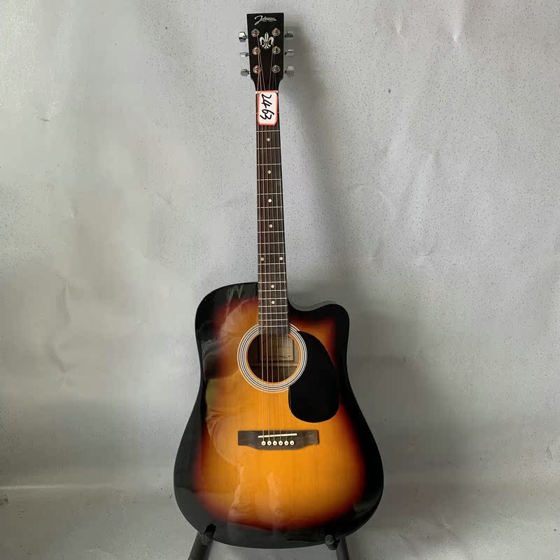 41 Inch Cloud Cedar Panel Beginnings Practice Wood Guitar Folk Johnson Original Stock Special Price
