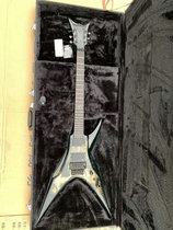 DBZ double rocking electric guitar Bird of Prey V type with original suitcase EMG81 85 pickup