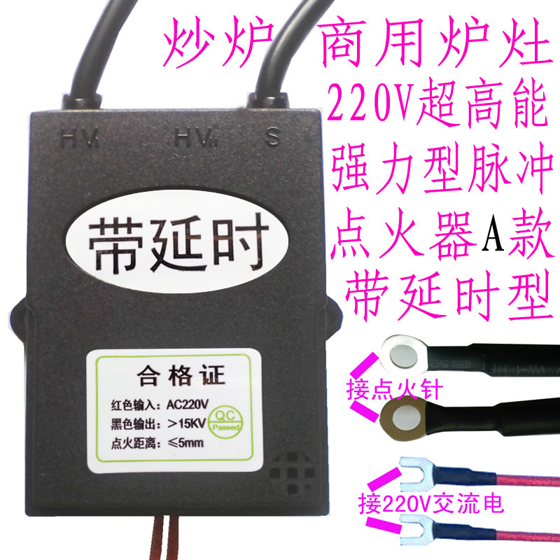 220V Ultra High Energy Powerful Pulse Ignitor 12 s time-lapse type can be used in various large frying furnace commercial furnaces-Taobao