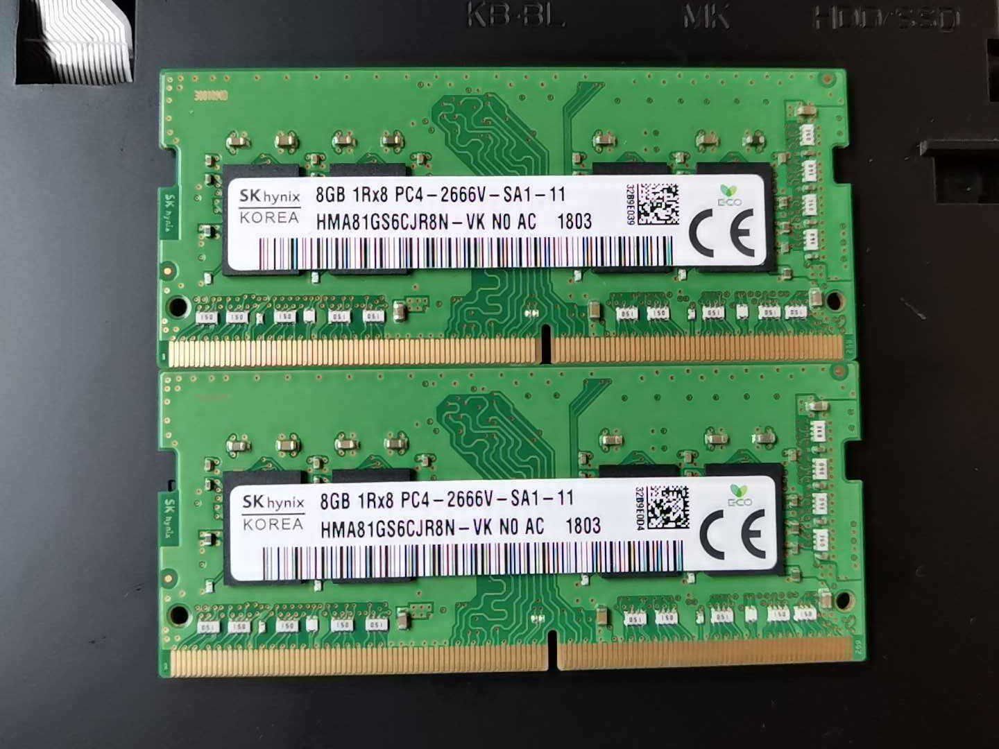 SK Hynix HMA81GS6CJR8N-VK DDR4 laptop memory 8G 1RX8 PC4-2666V