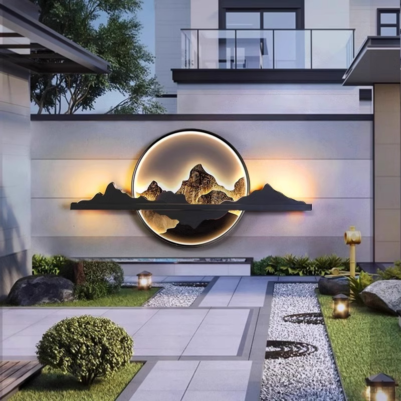 New Chinese-Style Courtyard Wall Lamp Villa Outdoor Waterproof Solar Lamp Yard Garden Fence Decorative Landscape Lamp New Chinese-Style Courtyard Wall Lamp Villa Outdoor Waterproof Solar Lamp Yard Garden Fence Decorative Landscape Lamp