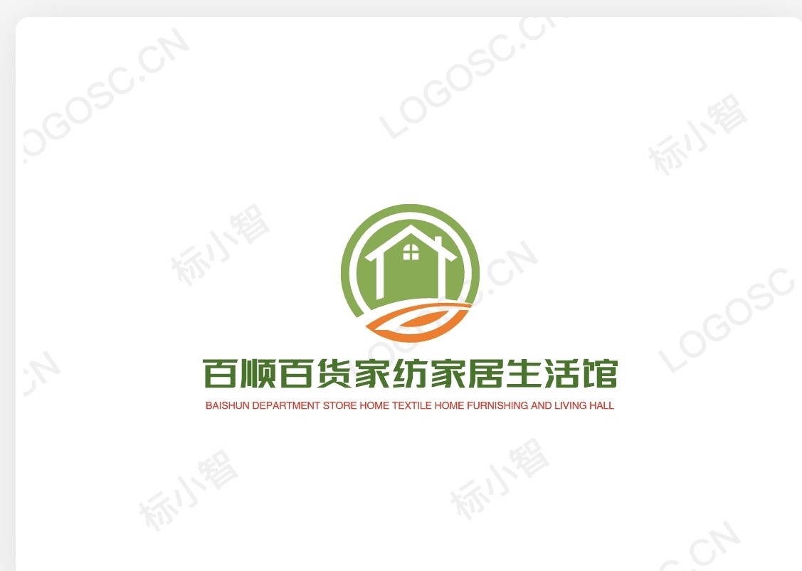 百顺百货家纺家居生活馆的LOGO
