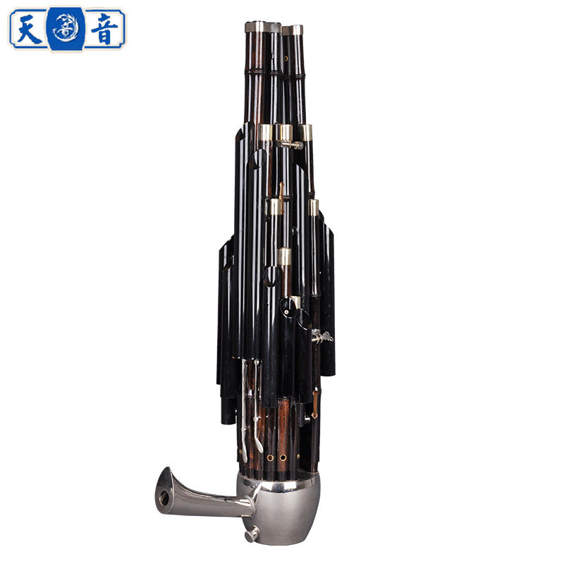 24 spring plus key Sheng with mouthpiece with bracket Musical instrument 24 spring Sheng 24 spring sheng Zizhu Sheng foot send Sheng box